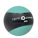 RPM Power Medicine Balls - Bola de pared medicinal de goma con agarre antideslizante para golpear, lanzar, rebotar, pesar, cruzar, pliometría (4 kg, verde)