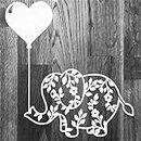 Letmefun Elephant Animal Cutting Dies Metal Cutting Dies Stencils for Scrapbooking Die Cut Stitch Craft Dies Troqueles Die for 2019 Stencil 90x60mm