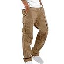 RKaixuni Biggest Discount Deals Men Trousers Plus Size Cargo Trousers Men Work Clothes for Men Cotton Trousers Mens Combat Trousers Womens Work Trousers Cargo