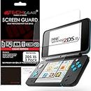 TECHGEAR [3 Pack] Screen Protectors for Nintendo 2DS XL Top & Bottom - Clear Lcd Screen Protector Guard Covers Compatible with Nintendo 2DS XL Top & Bottom