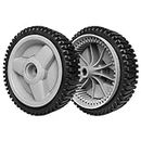 Front Drive Wheels Fit for HU Mower - Front Drive Tires Wheels Fit for HU Front Wheel Drive Self Propelled Lawn Mower Tractor, Wheels for HU700F, Replaces 532401274, 2 Pack, Gray