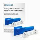 resplabs CPAP Filters Compatible with the SoClean 2 CPAP Cleaning and Sanitizing Machine 1 Carbon Cartridge Filter and Check Valve Kit