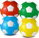 Tradder 4 piezas pelota de fútbol desinflada a granel con bomba exterior pelota de fútbol deportiva