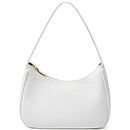 CYHTWSDJ Shoulder Bags for Women, Cute Hobo Tote Handbag Mini Clutch Purse with Zipper Closure, White, Large