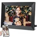Frameo 10.1 Inch WiFi Digital Picture Frame with 1280 * 800P IPS Touch Screen HD Disply,Built-in 16GB Storage,Video Clips and Slide Show,Send Photos Instantly from Anywhere with via Free APP…