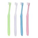4 Pieces Tuft Toothbrush Tiny Small Head End Tuft Toothbrush, Orthodontic Soft Trim Wisdom Toothbrush Single Compact Interdental Interspace Brush (Single)