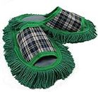 Rotfuchs Plumero para zapatillas de limpieza en verde y gris con suela de algodón limpiador, talla 37-39, unisex R-157