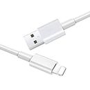 iPhone Charger Cable, USB Cable Fast Charging Cords Apple Charger Compatible with iPhone 14 13 12 11 XS XR X Pro Max Mini 8 7 6S 6 Plus 5S SE (1 Meter)