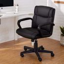 Amazon Basics Padded Office Desk Chair with Armrests, Adjustable Black 