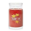 Yankee Candle Autumn Leaves Scented, Signature 20oz Large Jar 2-Wick Candle, Over 60 Hours of Burn Time