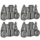 UniTry W10195417 Dishwasher Wheel, 4Pcs Lower Dishrack Wheels Replacement for Kenmore KitchenAid Maytag Whirlpool, Replace Part Number 1872128 AP4538395 AP6016764 PS11750057 PS2579553 WPW10195417VP