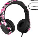 LilGadgets Connect+ Pro Kids School Headphones, Foldable Over-Ear with Mic.
