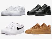 Nike Air Force One Low White Black Brown Womens Sneakers Mens Athletic Shoes New