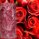 Strawberry Roses Scented Pillar Candle Choose Your Colour/Size Hand Crafted