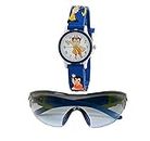 pass pass Boy's and Girl's Sunglasses and Watch for Age 3 to 8 Years (Multicolour) -Pack 2