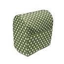 Ambesonne Green Stand Mixer Cover, White Polka Dots on Green Backdrop Classic Simplistic Pattern Design Print, Kitchen Appliance Organizer Bag Cover with a Pocket, 6-8 Quarts, Olive Green