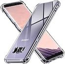 iVoler Cover per Samsung Galaxy S8+ / Samsung Galaxy S8 Plus, Custodia Trasparente per Assorbimento degli Urti con Paraurti in TPU Morbido, Sottile Morbida in Silicone TPU Protettiva Case