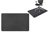 Arcanine Office Chair Mat for Hardwood Tile Floor,120 * 90 CM Computer Gaming Rolling Chair Mat for Home Office Hardwood Floor, Anti-Slip Low Pile Under Desk Rug, Large Floor Protector (Light Grey)