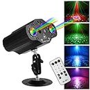 ELEPHANTBOAT® DJ Light Party Disco Light for Home Party with Laser Light Remote Control RGB Led Disco Ball 72 Pattern 6 Color & Sound Active Modes Dancing Light for Room Magic Lights for Diwali KTV