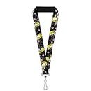 Buckle Down Unisex-Adult's Lanyard-1.0-Sleeping Beauty Heart of Darkness Poses/Rose Key Chain, Multicolor, One Size