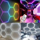 5HEX LED RGB Iluminación Hexagonal Coche Casa Garaje Taller Lámpara Minorista