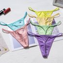 Candy Color Girls' Underwear Heart Sparkling Diamond Thongs Knickers Tangas S-XL