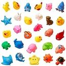THE TWIDDLERS 16 Sets of Baby Bath Toys Floating Bath Toys - Sturdy and Non-Toxic