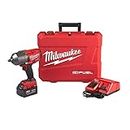 Milwaukee M18 FUEL 18-Volt Lithium-Ion Brushless Cordless 1/2 in. Impact Wrench with Friction Ring Kit with One 5.0Ah Batteries