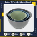 Set of 3 Plastic Mixing Bowls