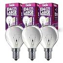 [Replacement] 25W E14 Large Fancy Globe Incandescent Glass Light Bulb 230V (Pack of 3) for Australian Scentsy Standard Warmers | 2700K Warm White | Dimmable | Pygmy/Small Edison Screw (SES) Base