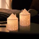 Ceramic Candle Holder Little House Creative Candle Mug Jar Light Molten Wax Lamp