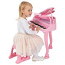 PIANO für Kinder ab 3 Jahre, Musik Instrument, Piano Klavier MIT HOCKER GESCHENK
