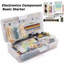 Starter kit componenti elettronici fili transistor LED breadboard