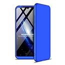 TiHen Compatible for Case VIVO Y20A 360°Protective Cover+2X Tempered Glass Film, 3 In1 Full Body Protection Bumper Hard Phone Case Ultra-Thin Skin Case-Blue