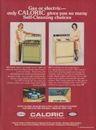 Estufas eléctricas de gasolina electrodomésticos Caloric Ranges vintage 1974 impresas para mujeres