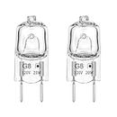Light Bulb for GE Microwave Oven, Halogen Light Bulb Fits for GE Samsung Kenmore Elite Maytag Over The Stove Range Microwave, G8/20W/120V Night Light/Stove Light Bulb, Replaces WB25X10019, 2 Pack