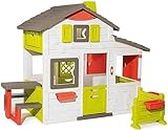 Smoby - Maison Neo Friends House - Cabane de Jardin Enfant - Personnalisable avec Accessoires Smoby - Sonnette Incluse - 810203