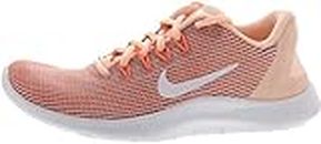 Nike Women WMNS Flex 2018 RN Crimson White-Pink Tint Running Shoes-4 UK (37.5 EU) (6.5 US) (AA7408-800)