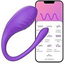 Wearable Vibrator Bluetooth Love Eggs Vibrabrater for Women, Mini Bullet Phone Control Vibrater with 10 Modes and APP Remote Control,G-Spot Adult Couples Clitoral Stimulator Sex Toys Massage -A003