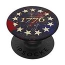 13 Star Flag Betsy Ross Distressed 1776 American Patriotic PopSockets Grip and Stand for Phones and Tablets PopSockets Standard PopGrip