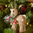 Pier 1 Imports Natural Standing Deer Christmas Ornament 2017 SOLD OUT