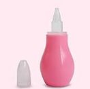 WATERFOWL Baby Nose Cleaner /Aspirator Vacum Sucker Nose Mucus Snot Cleaner Pump (Pink)