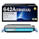 642A Toner Cartridges Compatible for HP 642A CB400A CB401A CB403A CB402A 642X Toner Cartridge Work for HP Color Laserjet CP4005 CP4005n CP4005dn Printers Cyan CB401A