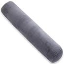 AS AWESLING Body Pillow for Adults, Full Body Pilllow for Sleeping, Long Round Cervical Pillow, Bolster Side Sleeper Pillow with Cover (Grau, 120 x 20 cm)