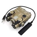 HWZ AN/PEQ-15A DBAL-A2 LED White Light + Lenses with Remote Switch Tactical Hunting Battery Box Gold