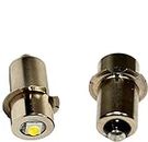 HQRP 2-Pack LED Upgrade Bulb for Ryobi Ridgid 7811502 / Lowe Kobalt 18v Flashlight, 100LM 7-30V + HQRP Coaster