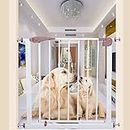 ZYLEDW Peet Playpens Fácil de Ensamblar Puertas de Seguridad para Bebés, Puerta de Escalera para Niños de Valla de Mascotas, Más Ancho 75-194 cm Escaleras de Escalera/185-187Cm