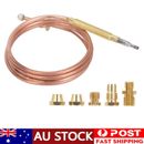 Universal Gas Stove Thermocouple with 5Pcs Nuts Heating Gas Burner Thermocouple