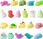 21Pcs Mochi Squishy Toys, Kawaii Animal Fidget Toy Relieves Stress and Anxiety Cute Mochi Squeeze Toys Squishies Toy for Kids & Adults, Easter Basket Stuffers Gifts, Easter Egg Fillers