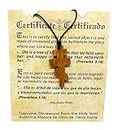 HolyRoses Russian Orthodox Christian Cross Pendant Necklace Byzantine Supperdaneum Eastern HJW Certificate of Origin - Hand Crafted in the Holy Land - Holyland Souvenir and Symbol of Faith, Olive Wood